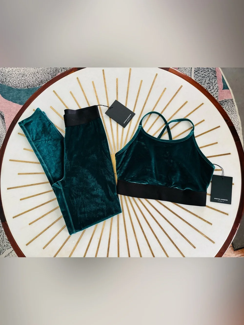 NWT Spiritual Gangster Matching Velour Set